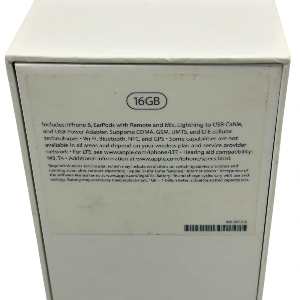 Apple iPhone 6 Box Only – 16GB (Space Gray) – Original Packaging w/ Stickers